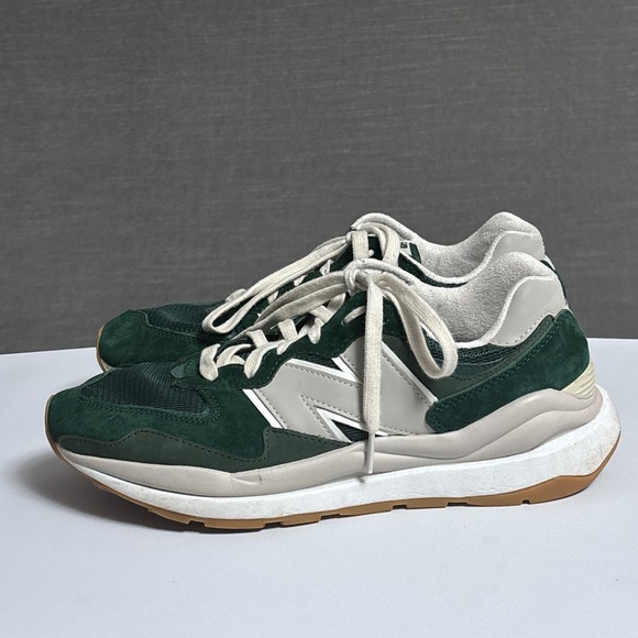 New Balance Sneakers 10 Green Tan Suede Intelligent Choice 57/40 M5740PCC Shoes - Picture 2 of 14